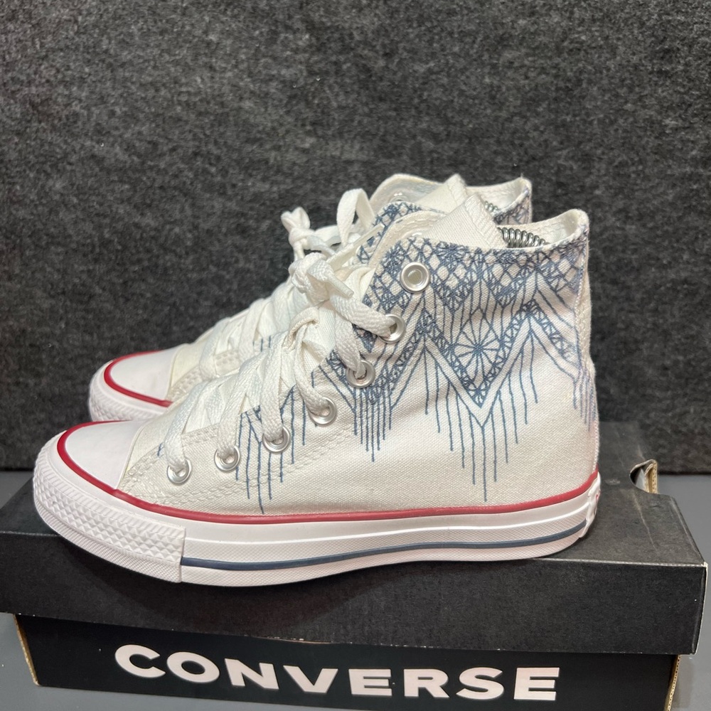 Converse “Blue Lace” High Tops Size 5 Women’s